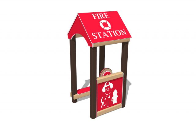Fire Station Playhouse 4 Post