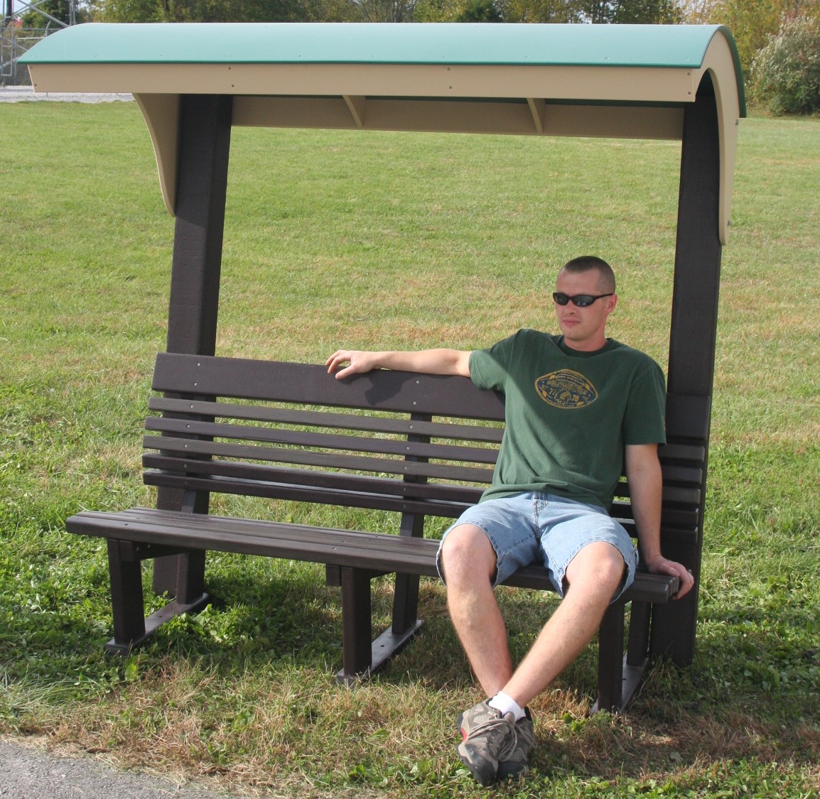 Ergo Playground Bench for Adults with Roof