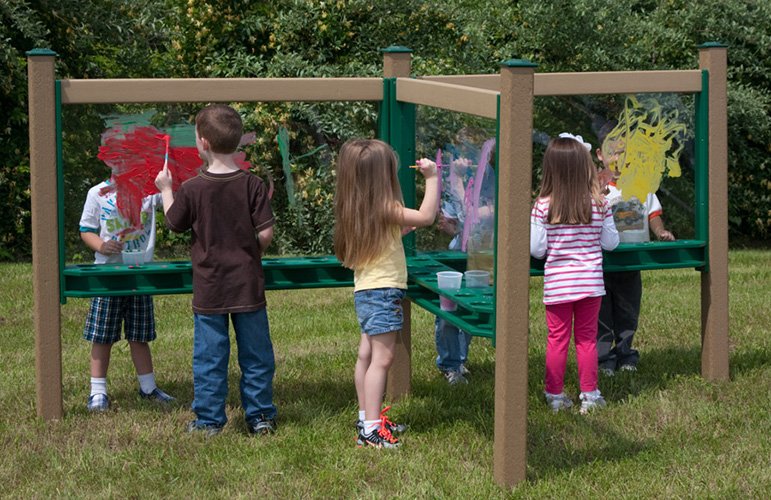 4ft Wide Magnetic Playground Chalkboard - Nature of Early Play