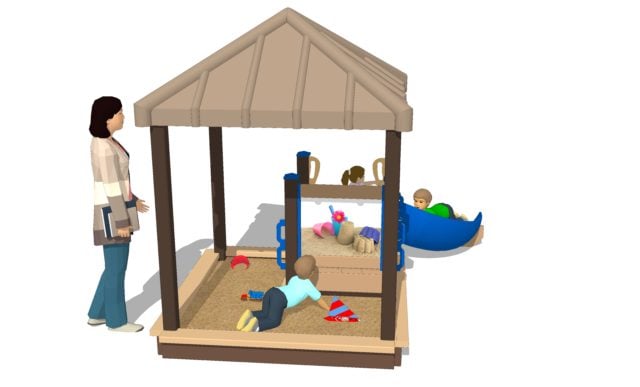 Shady Sand House Infant Playset with Roof