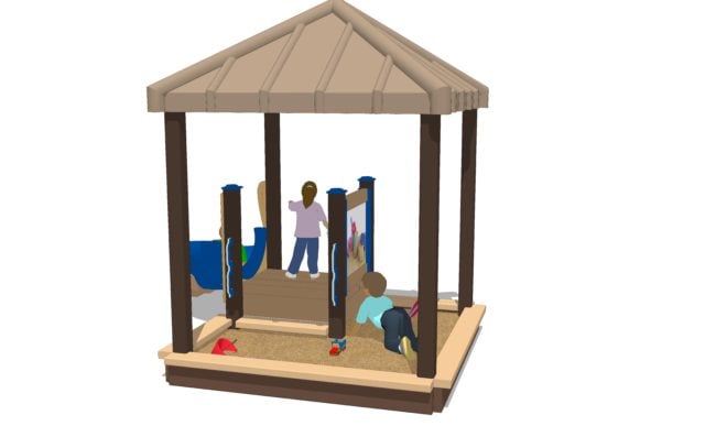 Shady Sand House Infant Playset with Roof