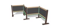 4' Wide Magnetic Chalkboards